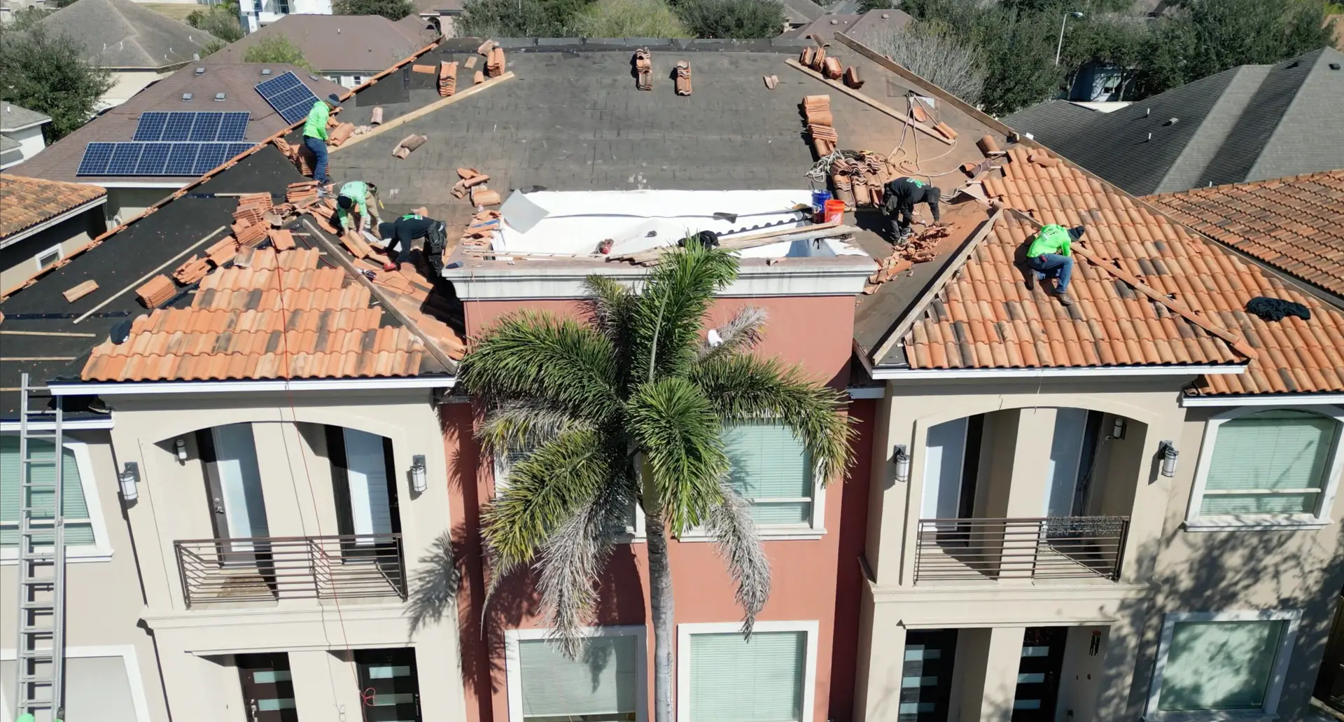 Marva Roofing residential roof replacement project in South Texas